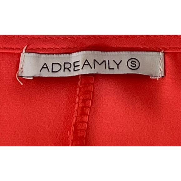 Adreamly Red Chiffon White Tassel Kaftan Beach Cover Up Size Small - Picture 3 of 5